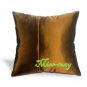 2 THAI SILK CUSHION CASE PILLOW COVER BROWN FLORAL / 1211