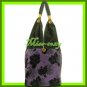 THAI SILK SHOULDER BAG HANDBAG HOBO PURPLE BIG FLORAL TOTE / B145