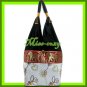 THAI SILK SHOULDER BAG HOBO WHITE LOTUS EMBROIDER TOTE / B171