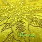 2 THAI SILK CUSHION CASE PILLOW COVER GOLD FLORAL SOFA / 1208