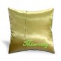 2 THAI SILK CUSHION CASE PILLOW COVER GOLD FLORAL SOFA / 1208