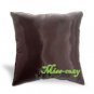 2 THAI SILK CUSHION CASE PILLOW COVER BROWN/GOLD / 1187
