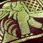 THAI SILK SHOULDER BAG HOBO BROWN EMBROIDERED TOTE / B164