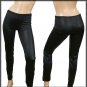 WET LOOK LEGGINGS WITH ZIPPER DETAIL