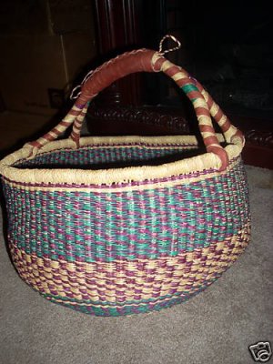 Authentic Handmade African Basket Large! NICE!!