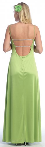 sage fancy gown