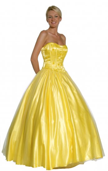 yellow ballroom gown