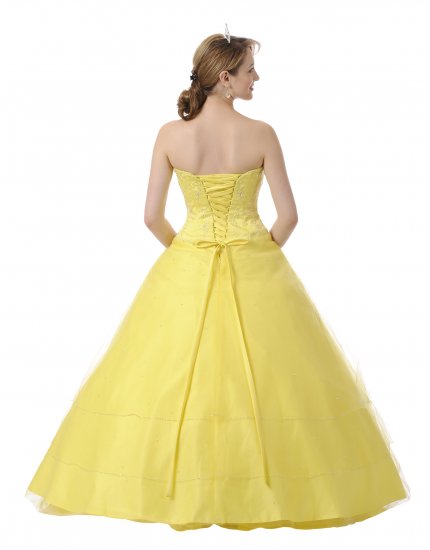 Yellow Quinceanera Dress Bolero Princess Bolero Jacket Satin Mesh ...