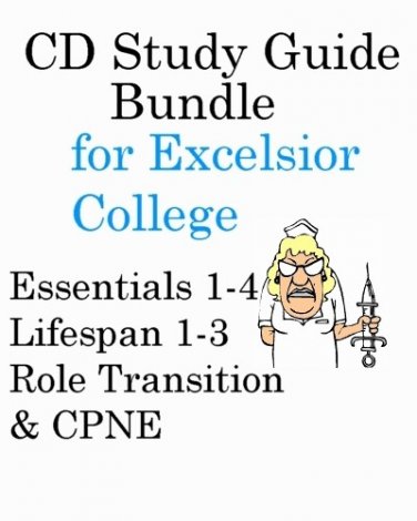 Excelsior College Nursing Exam bundle Essentials, Lifespan, Transitions and CPNE