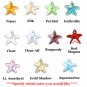 Indicolite Crystal Starfish Necklace with sterling silver chain Beach jewelry
