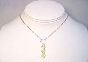 Jonquil Swarovski Crystal Drop Necklace - Sterling Silver