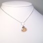 Single Golden Shadow Briolette Necklace with Sterling Silver Chain