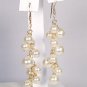 Gold Filled Earrings with Ivory Swarovski Clustered Pearls - Wedding Earrings - Bridal
