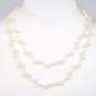 Double Strand Illusion Pearl & Crystal Necklace