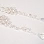 Pearl Cluster Earrings with Tear Drop Bottom - Sterling Silver