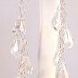 Long Teardrop Chandelier Earrings in Sterling Silver