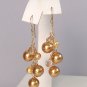 Small Cluster Dangle Earrings w/ Gold Filled Metal