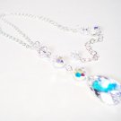 Pear Drop Wedding Necklace - Sterling Silver