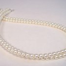 Double Strand Pearl Necklace - Wedding Necklace - Bridesmaid Necklace