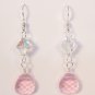 Pink Bridesmaids Teardrop Earrings