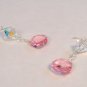 Pink Bridesmaids Teardrop Earrings