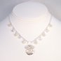 Natalie Teardrop Necklace with Pearl and Crystals - Sterling Silver