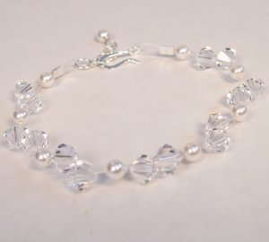 Fionna Crystal and Pearl Illusion Bracelet