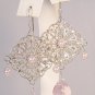 Teardrop Lace Earrings In Light Pink