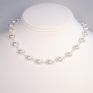Kenna Pearl Wedding Necklace - White Pearls - Multiple Color Options