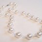 Kenna Pearl Wedding Necklace - White Pearls - Multiple Color Options