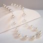 Kenna Pearl Wedding Necklace - White Pearls - Multiple Color Options