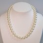 Ivory Chunky Pearl Bridesmaid Necklace - Single Strand - Cream - Wedding
