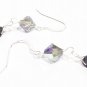 Black Bridesmaid Earrings - Teardrop Crystal - Wedding Jewelry