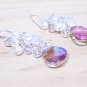 Bridesmaid earrings - Luka Teardrop Pearl and Crystal Cluster Earrings - Sterling Silver