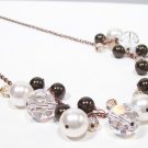 Devlyn Cluster Necklace - Antique Copper - Chunky Necklace