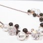 Devlyn Cluster Necklace - Antique Copper - Chunky Necklace