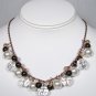 Devlyn Cluster Necklace - Antique Copper - Chunky Necklace