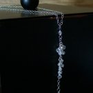 Cammie Crystal Y Drop necklace - Wedding Jewelry Cluster Necklace