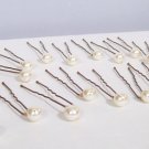 20 Single Ivory Pearl Hairpins - Cream - Wedding Hair Accessories