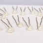 20 Single Ivory Pearl Hairpins - Cream - Wedding Hair Accessories