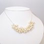 Georgia Pearl Cluster Necklace - Chunky Bridal Necklace