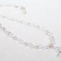 Cape Clear Starfish Illusion Necklace - White Pearls & Clear Crystals