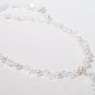 Cape Clear Starfish Illusion Necklace - White Pearls & Clear Crystals