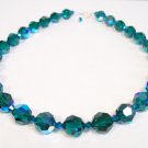 Emerald Green Chunky Crystal Necklace - Bridesmaid Necklace