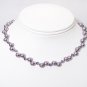 Mauve & Tanzanite Illusion Necklace - Purple - Bridesmaid Necklace Jewelry