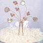 Madeline Teardrop Spray Hairpin, Champagne & Brown Hair jewelry Accessories, Bridal and wedding