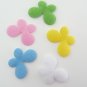30 pcs Padded Satin Butterfly Applique for scrapbooking, clothing, accessories, card making