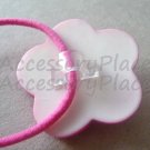 100 pcs..3mm Plastic Ponytail Holder Base for DIY in Black and Clear