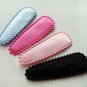 16pc 50mm Basic Satin Snap Hair Clip Covers in Blue, Hot Pink, Lt Pink and Black