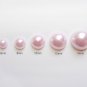 50pcs 8mm Light Pink Faux Flatback Pearl for scrapbooking, clothing, accessories, jewelry